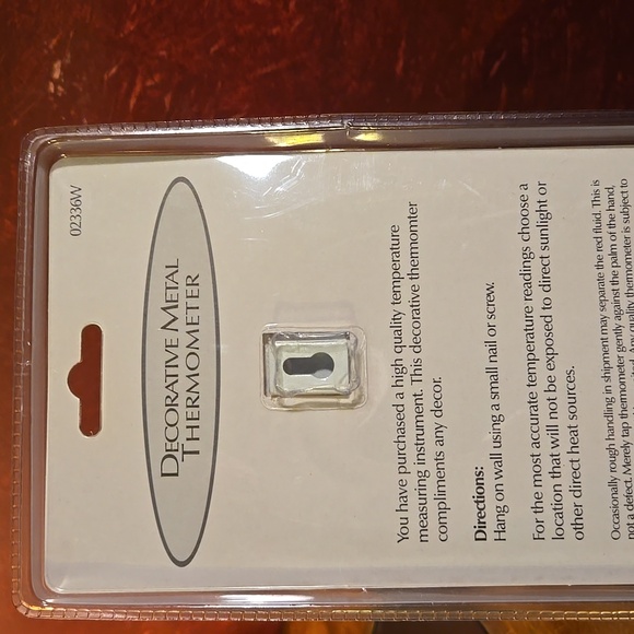 Acu-rite Purple Iris Decorative Metal Thermometer - NIP - Picture 4 of 6